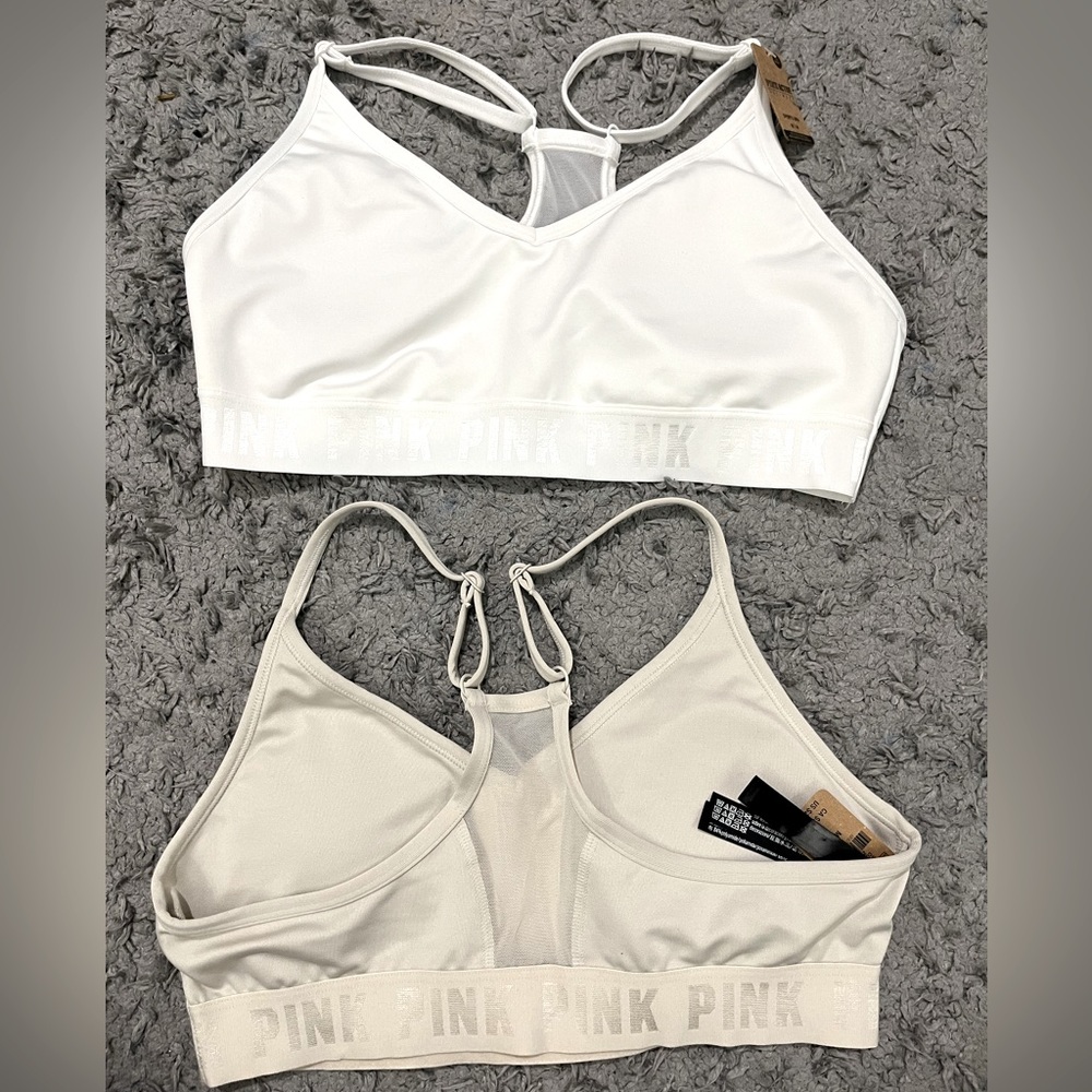 Pink sport bras